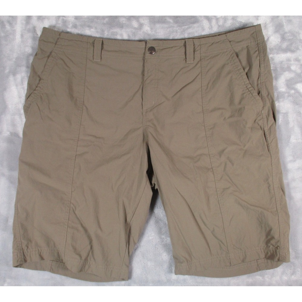 Royal Robbins Shorts Womens‎ 18 Brown Nylon Spandex Stretch Hiking Bermuda 33121